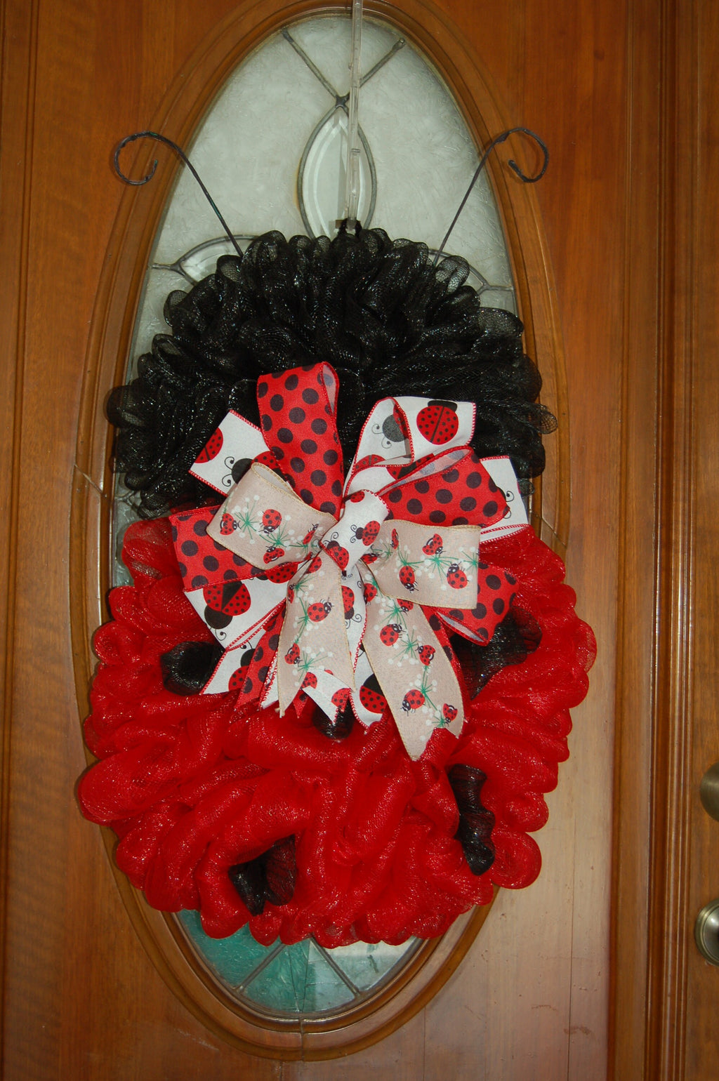 Ladybug | Red & Black Mesh | Porch Decor | Childs Room Decor