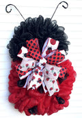 Ladybug | Red & Black Mesh | Porch Decor | Childs Room Decor