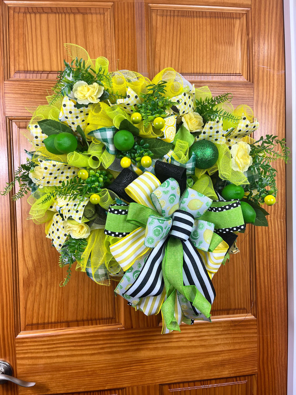 Lemon Lime Wreath | Summer Wreath | Citrus Front Door Decor