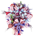 Christmas| Pink Snowman Christmas Wreath | Candy-Themed Winter Door Decor