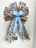 Bow | Fall Plaid Wreath Bow: Rustic Farmhouse Thanksgiving Decor