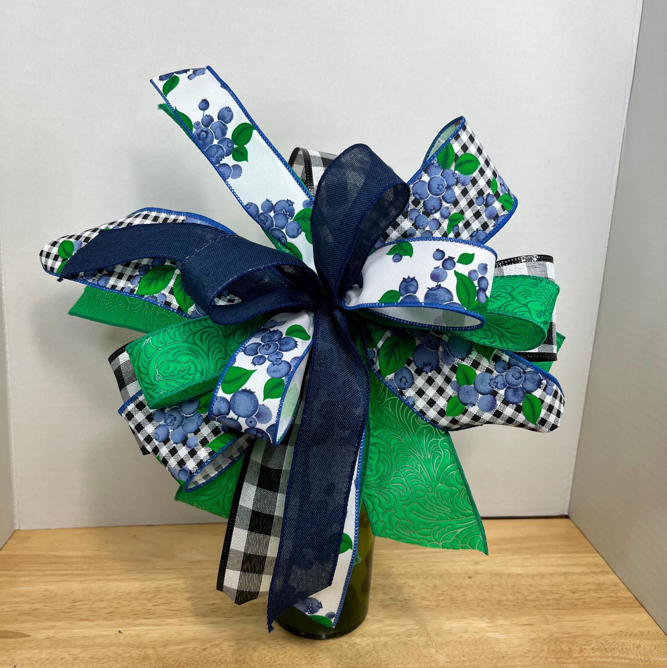 Bow | Blueberry Door Decor | Green Plaid & Gingham Decor