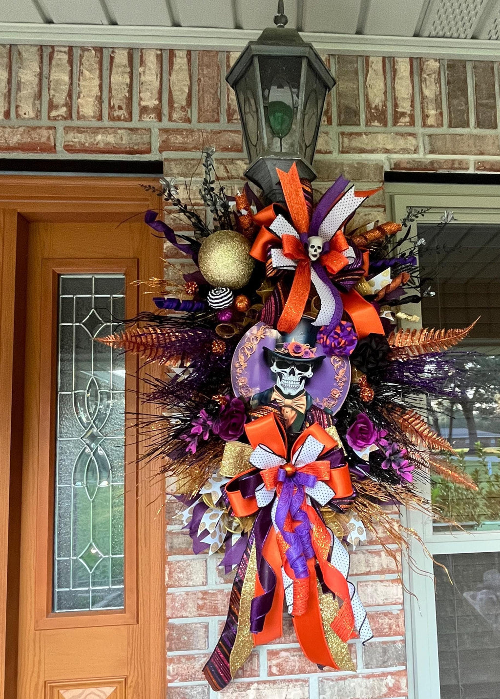 Halloween Wreath | Mr. Skelly’s Haunted Masquerade | Day of the Dead Halloween Wreath