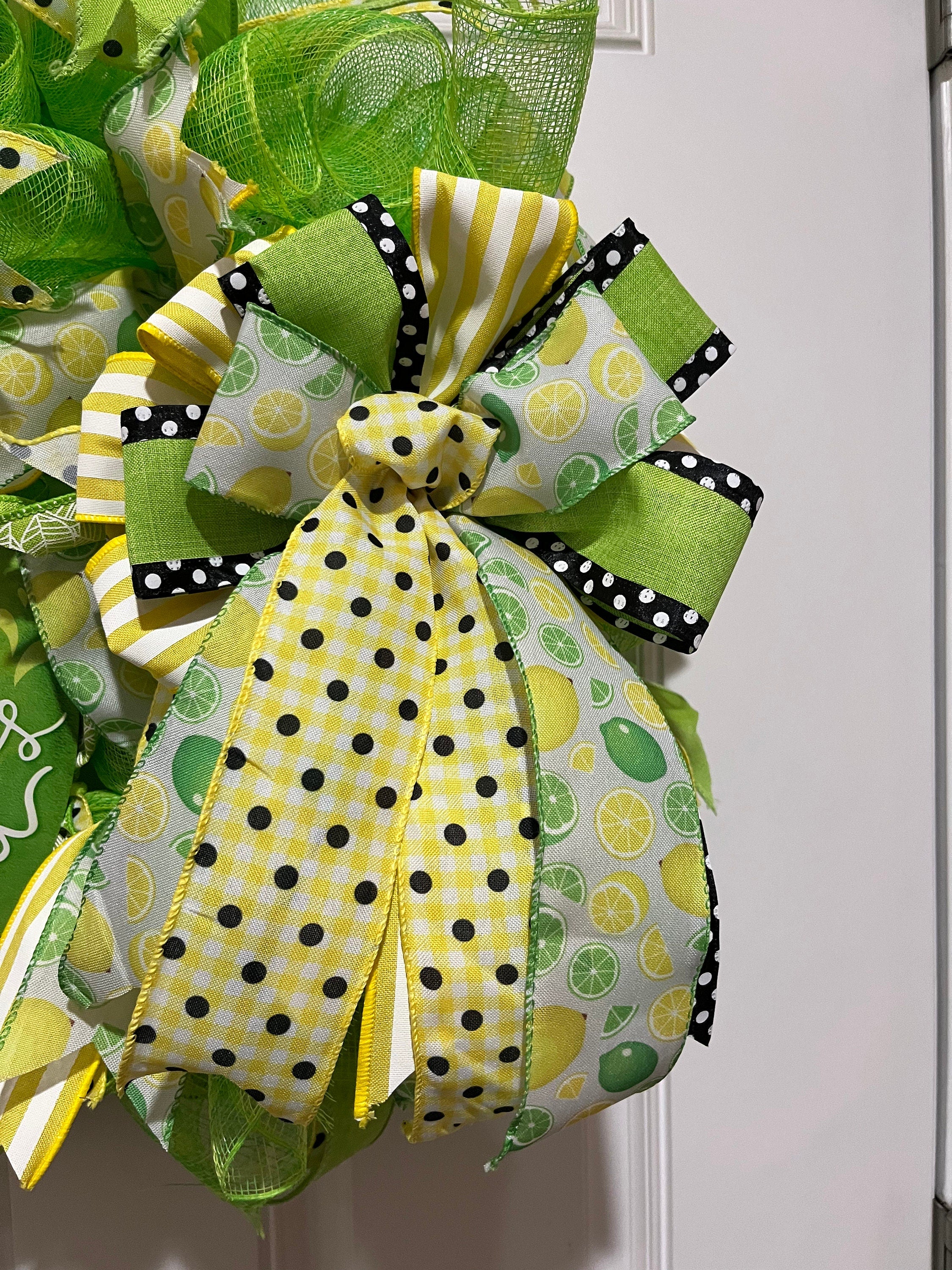 Tequila Lime Wreath | Summer Door Decor | When life gives you limes