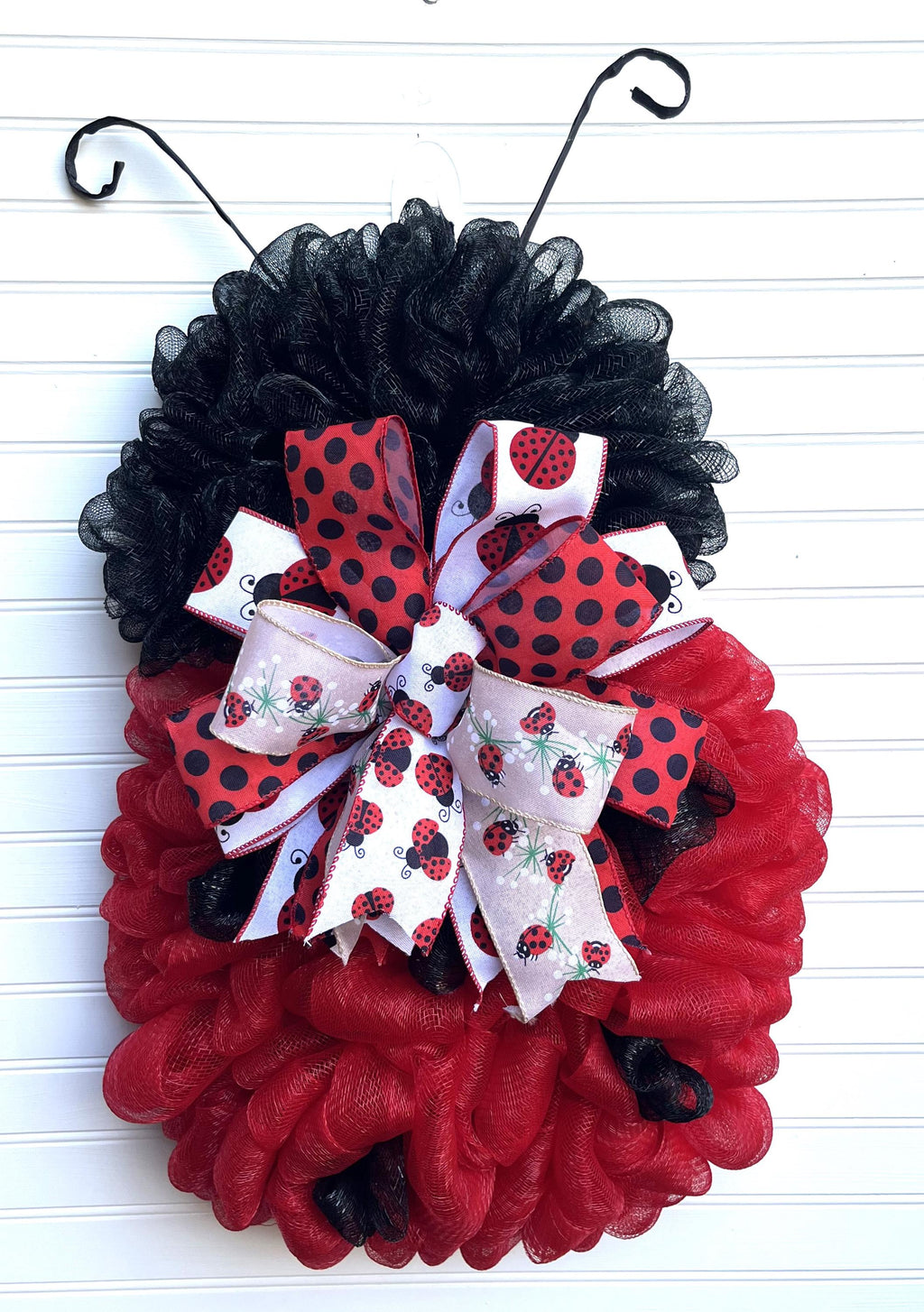 Ladybug | Red & Black Mesh | Porch Decor | Childs Room Decor
