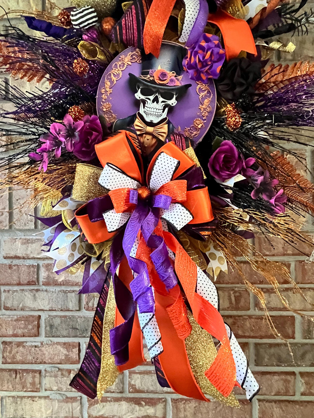 Halloween Wreath | Mr. Skelly’s Haunted Masquerade | Day of the Dead Halloween Wreath