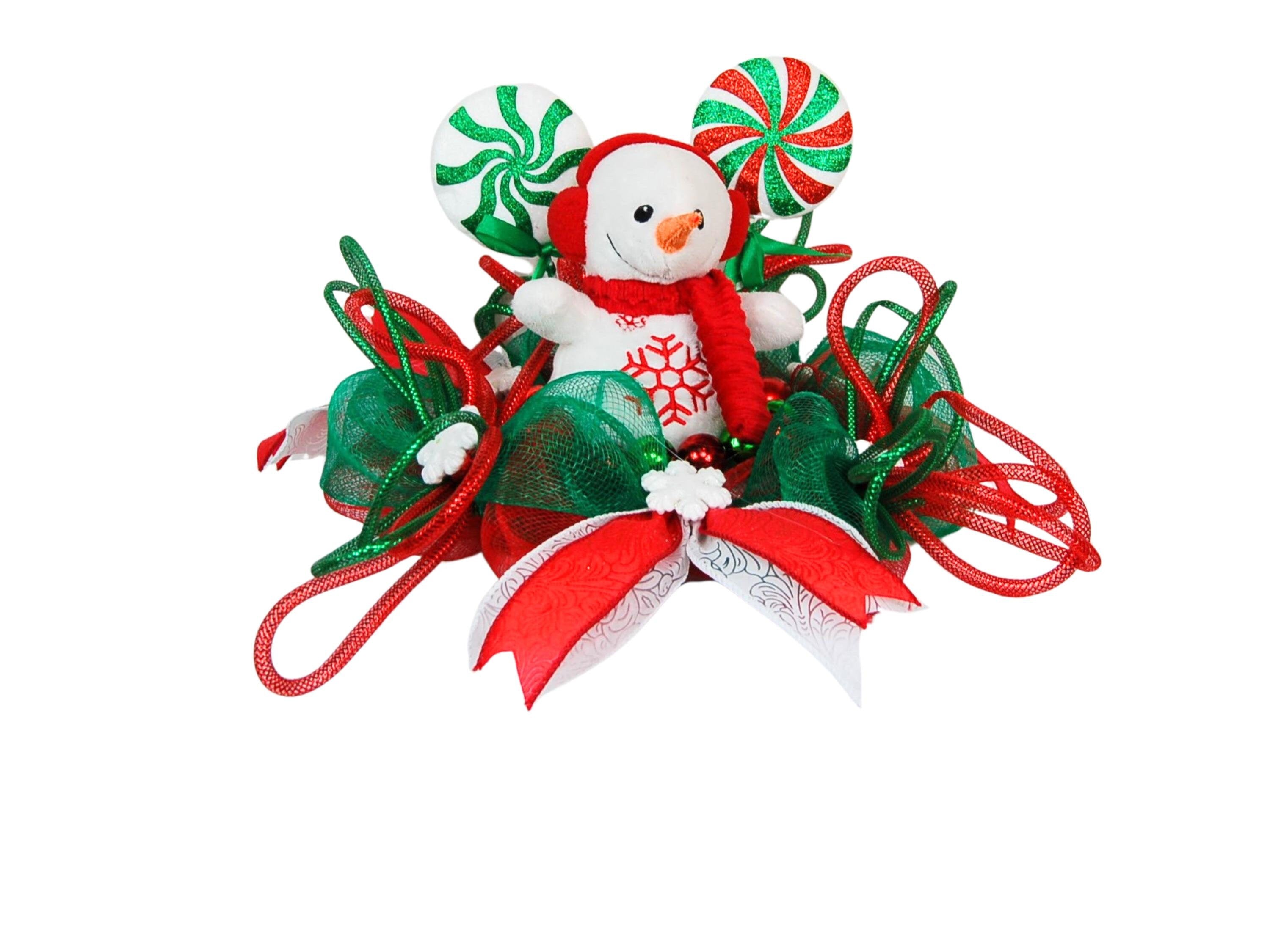 Centerpiece | Snowman Centerpiece | Holiday Lollipop Table Decoration