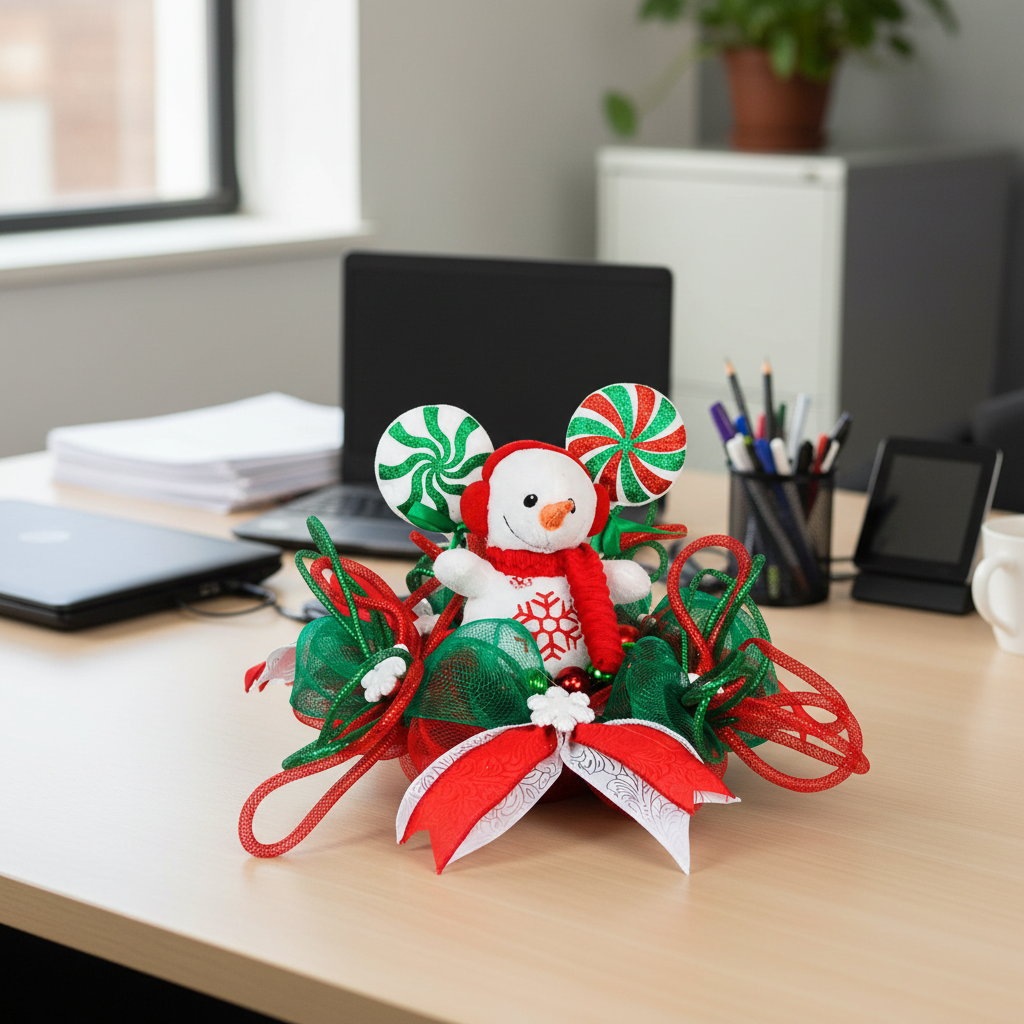 Snowman Centerpiece | Holiday Lollipop Table Decoration