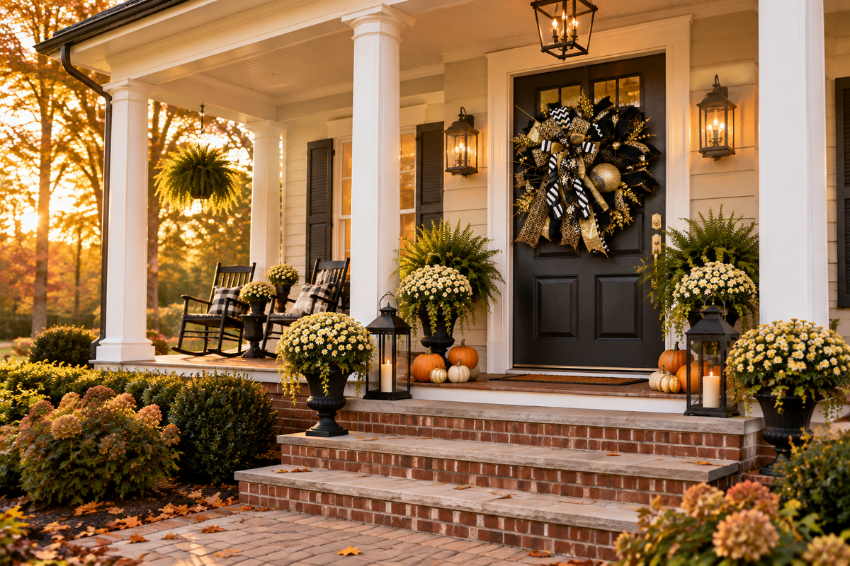 Fleur de Lis Holiday Front Door Wreath | Sports Wreath