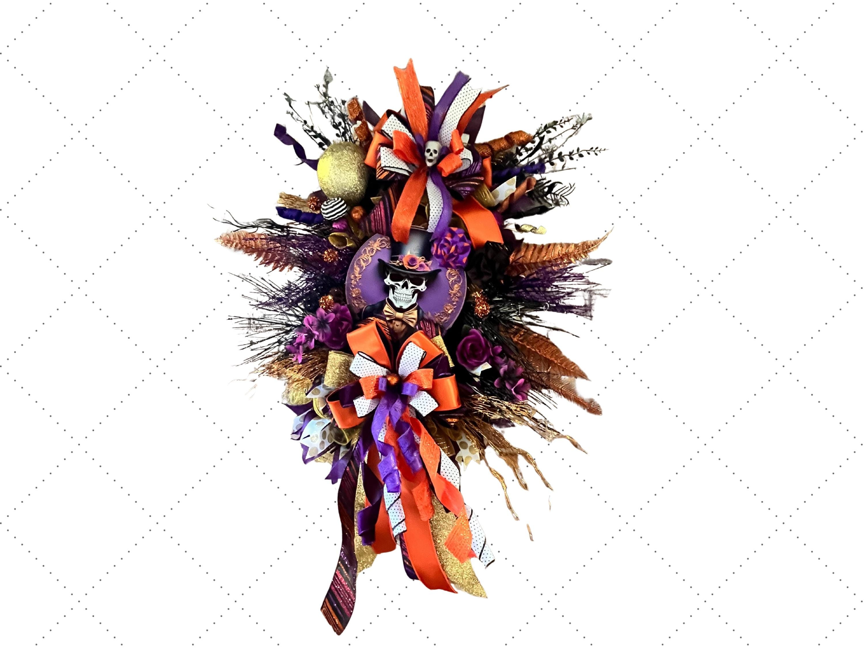 Halloween Wreath | Mr. Skelly’s Haunted Masquerade | Day of the Dead Halloween Wreath