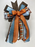 Bow | Fall Plaid Wreath Bow | Rustic Farmhouse | Thanksgiving Decor