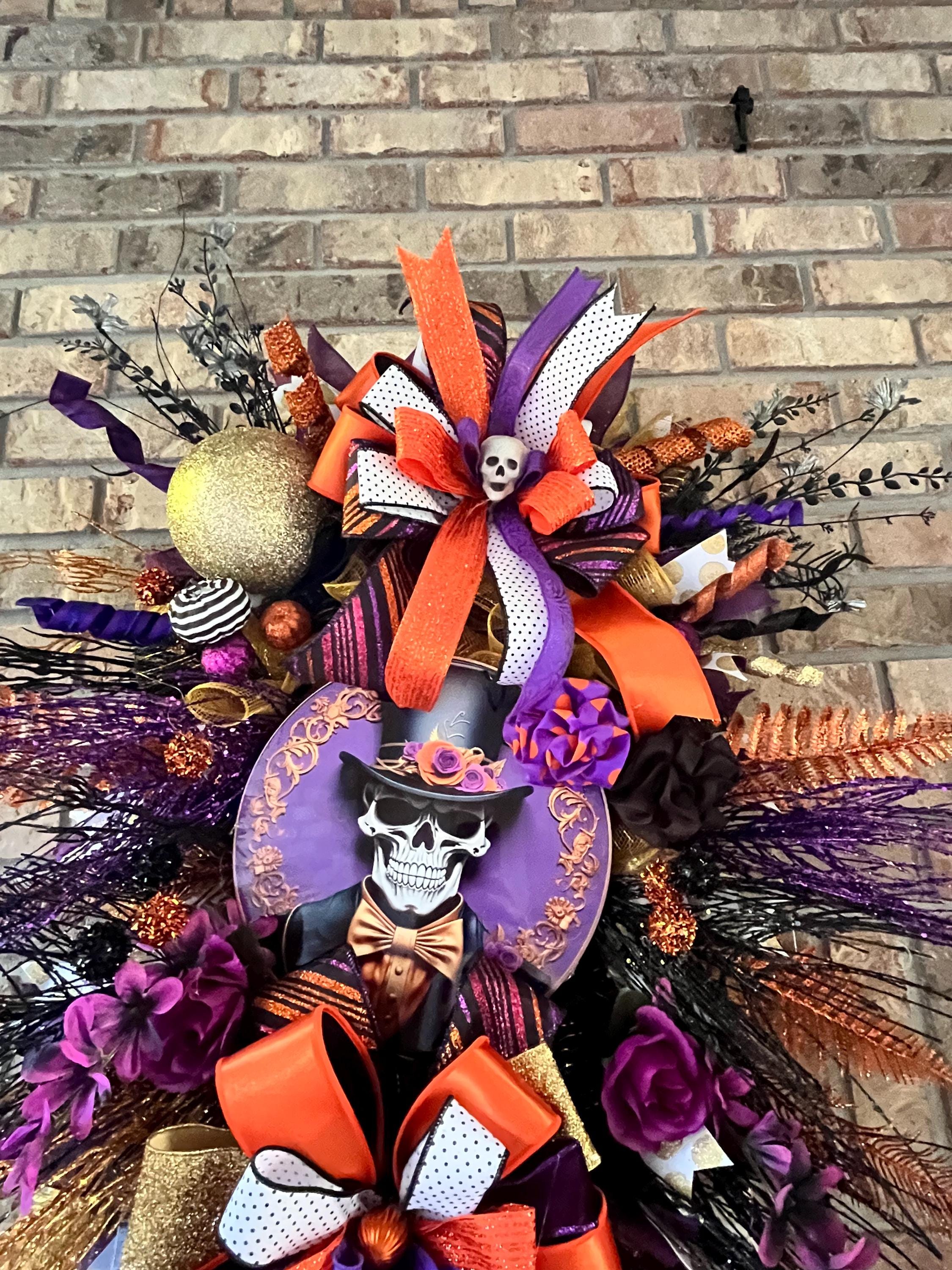 Halloween Wreath | Mr. Skelly’s Haunted Masquerade | Day of the Dead Halloween Wreath