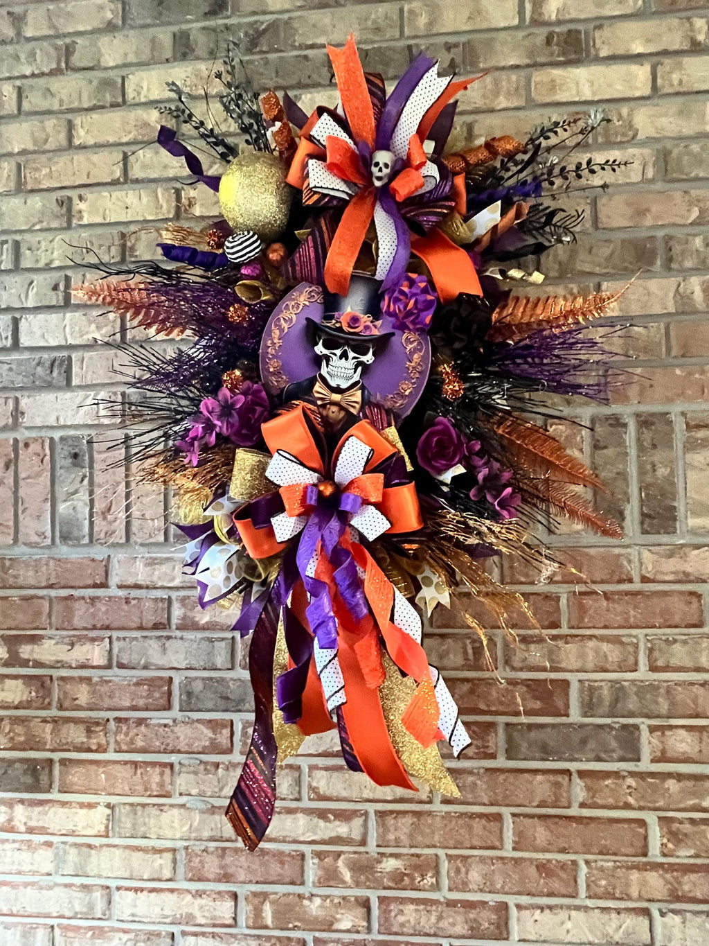 Halloween Wreath | Mr. Skelly’s Haunted Masquerade | Day of the Dead Halloween Wreath